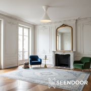 Brivana Sculpted Glass Flush Mount Light for Bedroom & Living Room